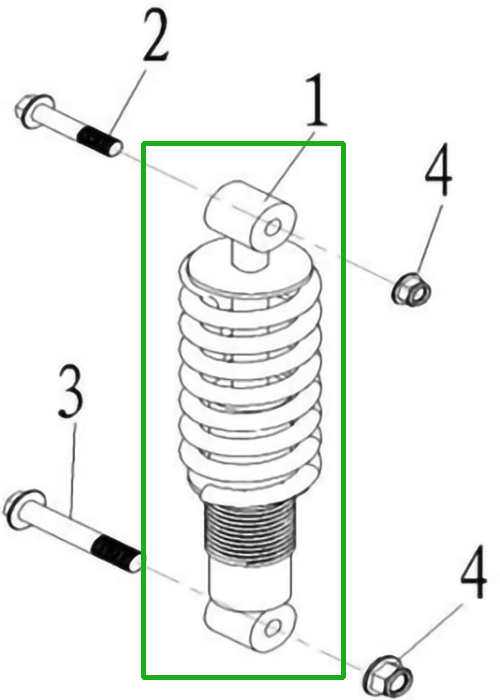 5075 | Rear Shock Absorber | ATV125