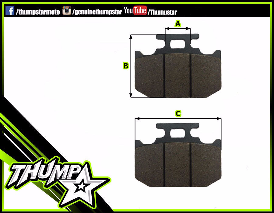 3757 | Brake Pads Rear | TSX 189/230