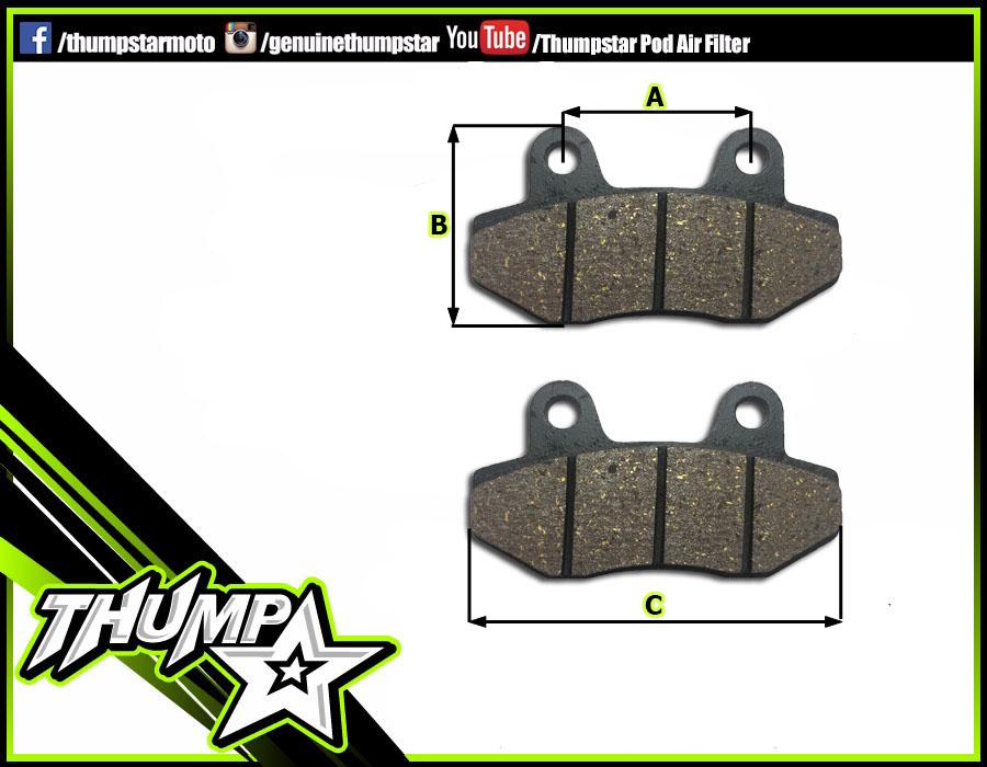 7493 | Brake Pads | Front | 40mm i2i