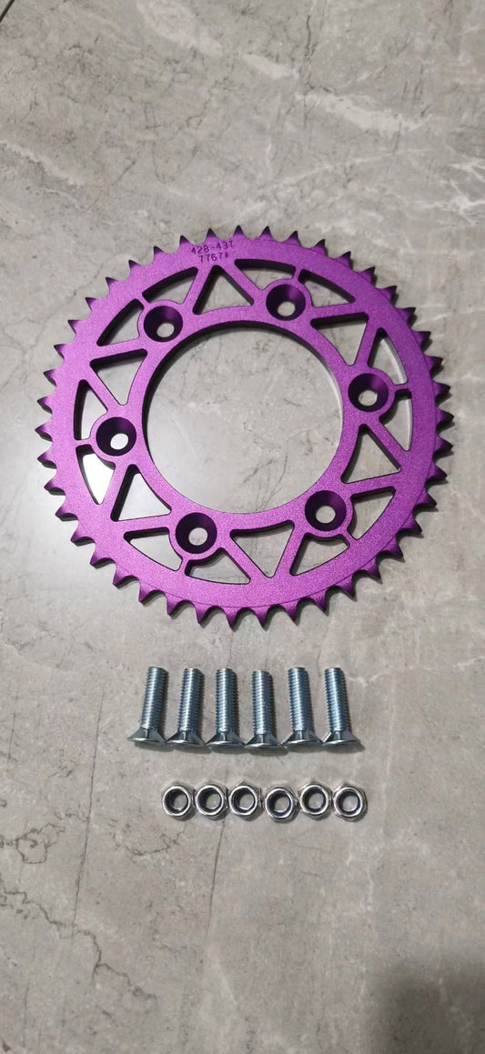 7764-PUR | CNC Sprocket 428x37T | PURPLE