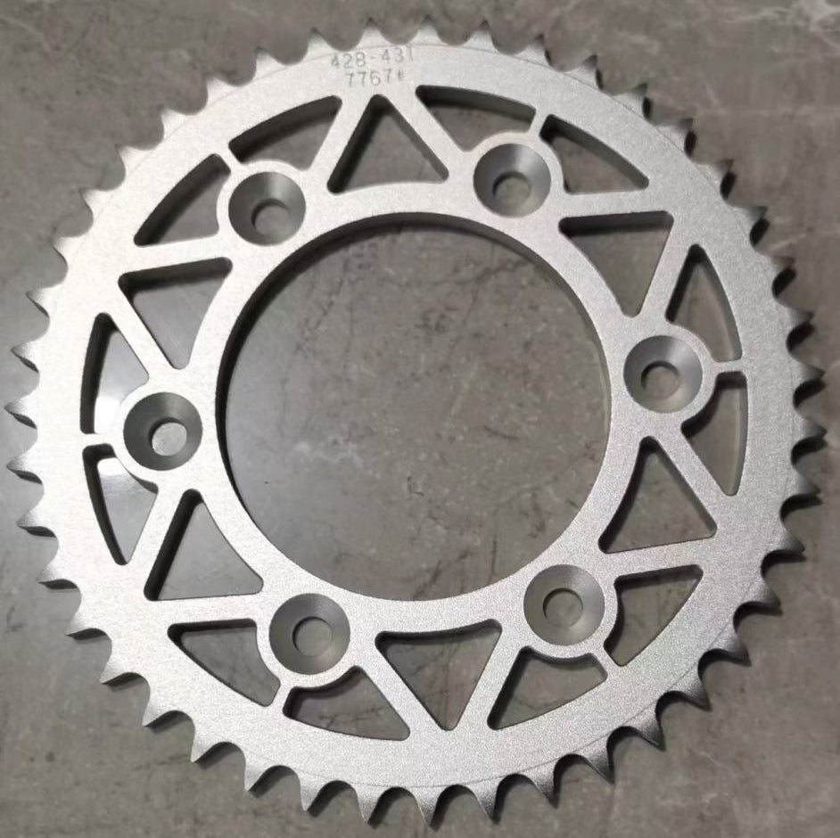 7766-SIL | CNC Sprocket 428x41T | SILVER