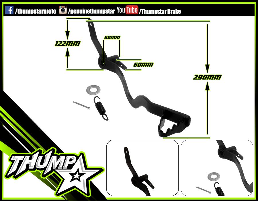 7345 | Brake | Pedal | Straight Footpeg Mount | OEM TSB70