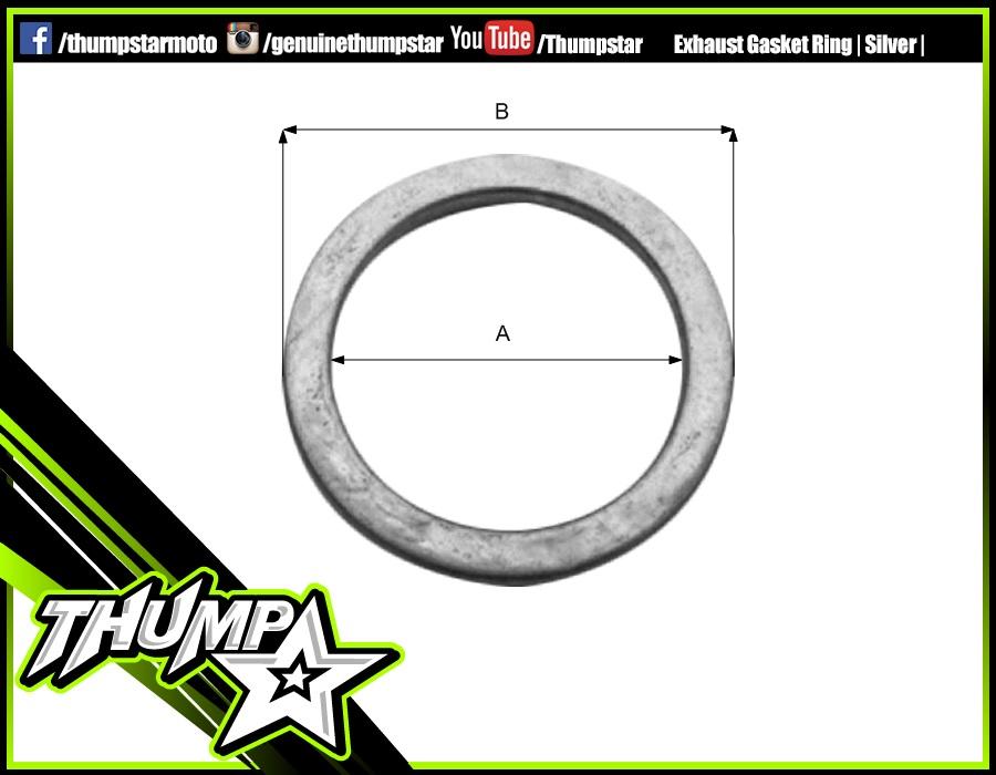 7587 | Exhaust | Gasket Ring | Small | Silver