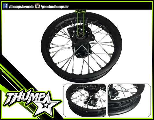 7625 | Wheel | 12" | Rear | Steel | Black