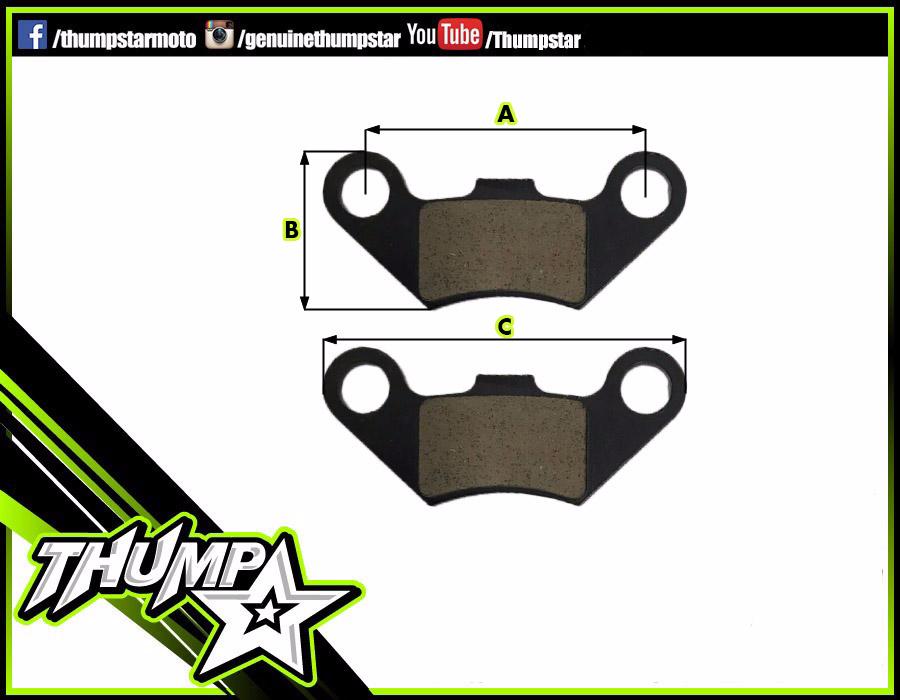 5094 | Rear Brake Pad | ATV125