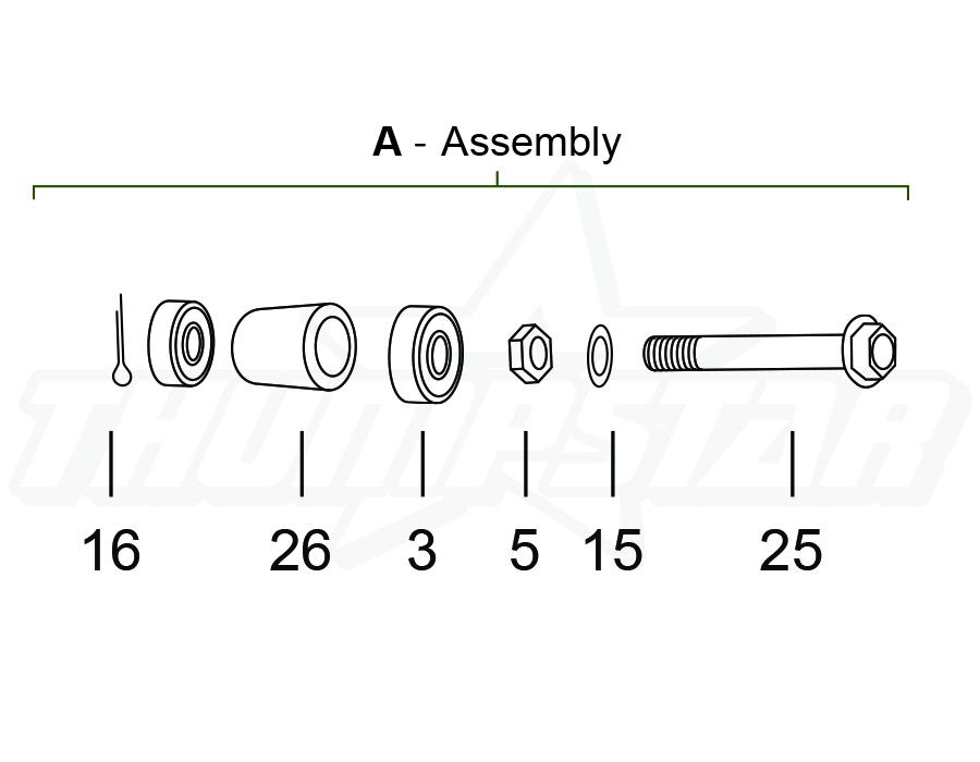 3566 | Chain Roller Complete Assembly | V5