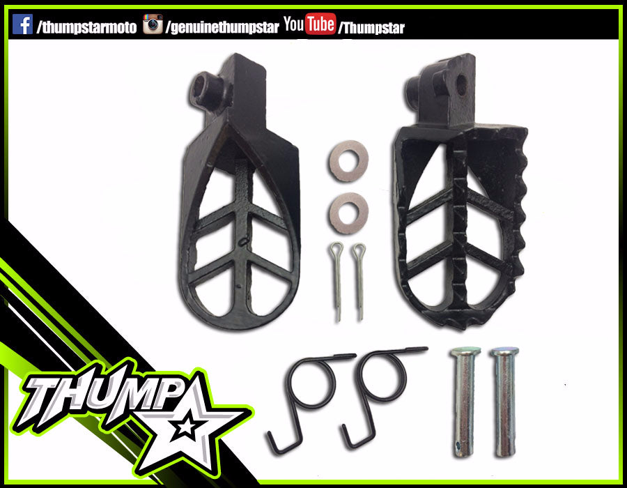 7091 | Steel Footpegs | Black